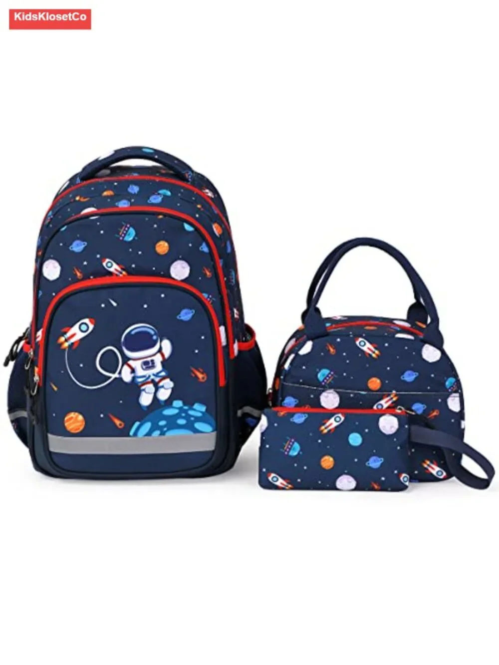Kids Backpack with Lunch Bag and Pencil Case - Lightweight School Book Bag Set